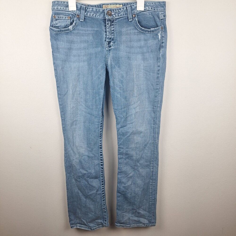 Buckle BKE Kate Boot Cut Stretch Denim Jeans Blue Woman’s Size 34/31.5